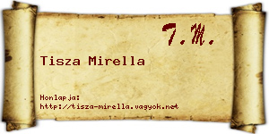 Tisza Mirella névjegykártya